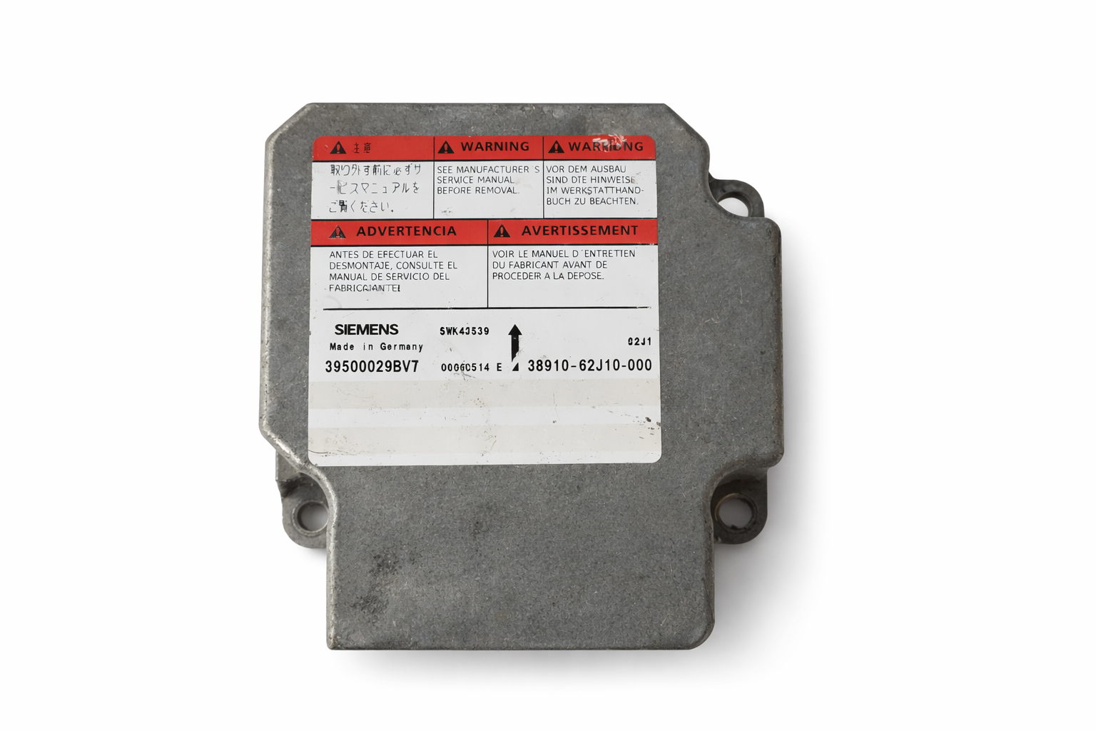 Suzuki Swift 2005-2010 légzsák elektronika 38910-62J10-000